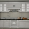 Белая кухня дизайн 3Д